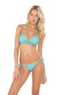 Luli Fama Miami Nights Wavey Braz.ruched Back Tieside